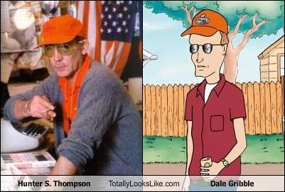 Hunter S. Thompson Totally Looks Like Dale Gribble
