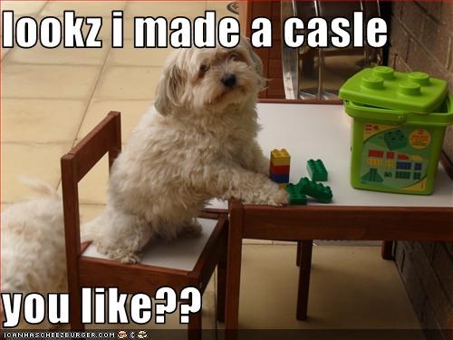 lookz i made a casle  you like??