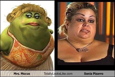 Mrs. Mucus Totally Looks Like Sonia Pizarro