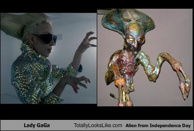 Lady GaGa Totally Looks Like Alien from Independence Day