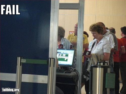 Airport passport security failed