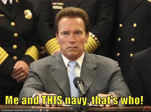 Me and THIS navy, that's who!