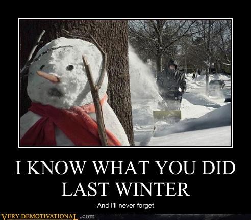 One Terrified Snowman