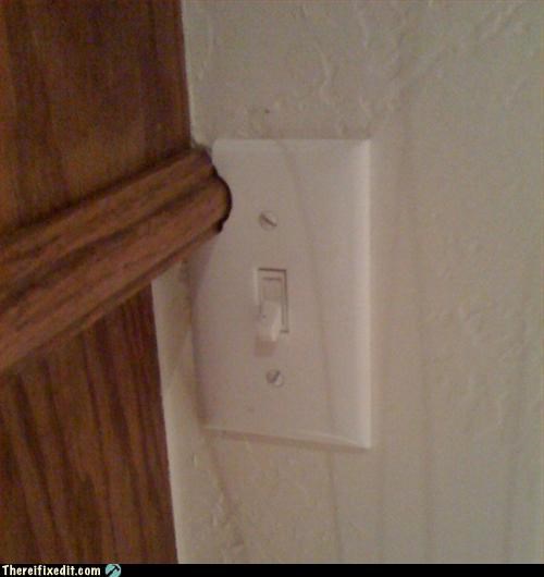 Move the switch down an inch?  But why?