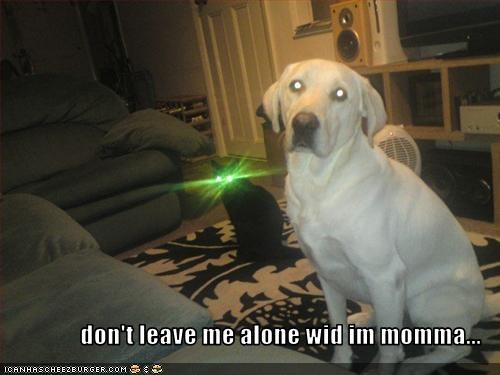 don't leave me alone wid im momma...