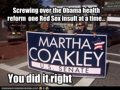 Screwing over the Obama health reform  one Red Sox insult at a time...
