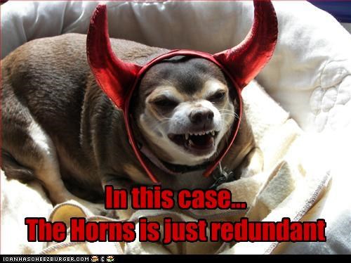 In this case... The Horns is just redundant