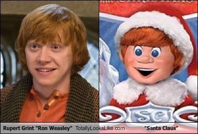 Rupert Grint "Ron Weasley" Totally Looks Like "Santa Claus"