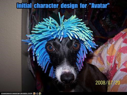 initial  character  design  for  "Avatar"