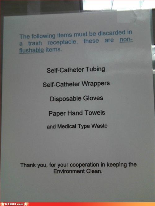 Who catheterizes themselves at work???
