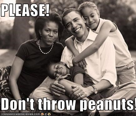 PLEASE!  Don't throw peanuts!