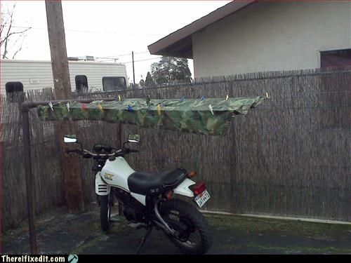 Nobody else is gonna use the clothesline in the rain