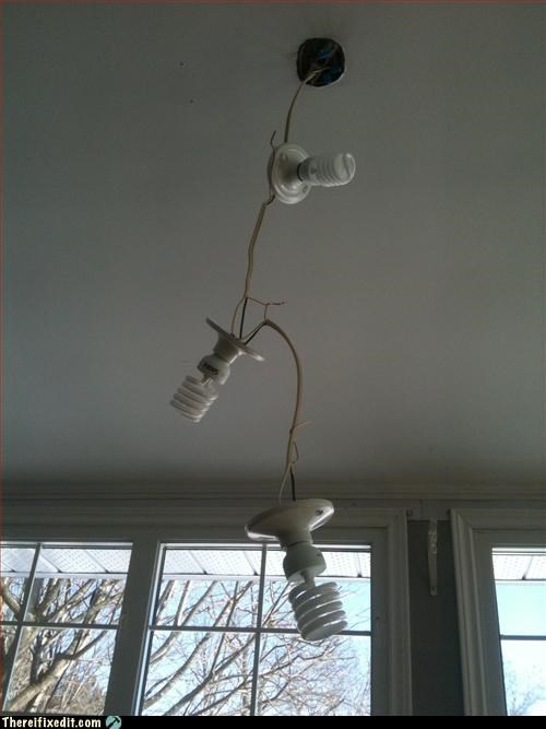 Redneck 'green' chandelier