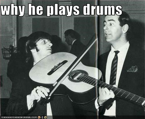 why he plays drums