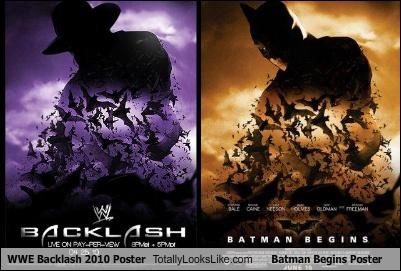 WWE Backlash 2010 Poster Totally Looks Like Batman Begins Poster