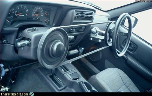 Steering at the right?