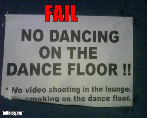 Epic Fail in a NYC night club.