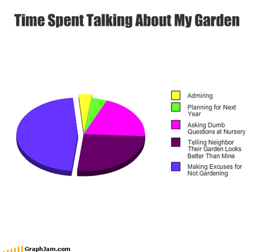 Time Spent Talking About My Garden