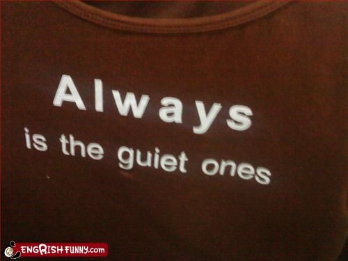 Always is...
