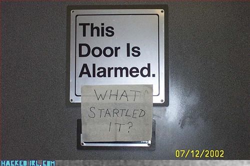 This Door Is Alarned