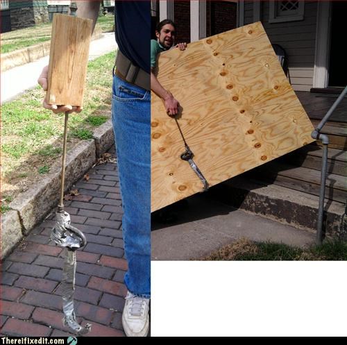 One-man large board lifter device