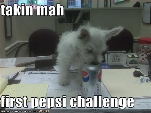 takin mah  first pepsi challenge