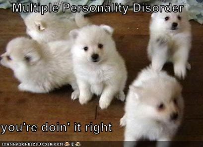 Multiple Personality Disorder  you're doin' it right