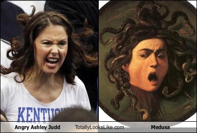 Angry Ashley Judd Totally Looks Like Medusa