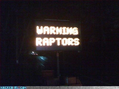 Warning Raptors
