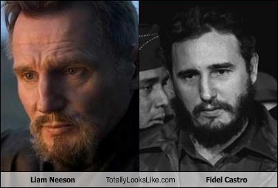 Liam Neeson Totally Looks Like Fidel Castro