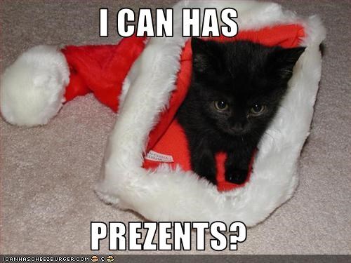 I CAN HAS  PREZENTS?