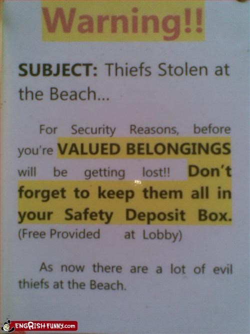Please Return The Theives