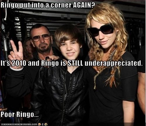 Ringo put into a corner AGAIN? It's 2010 and Ringo is STILL underappreciated. Poor Ringo...