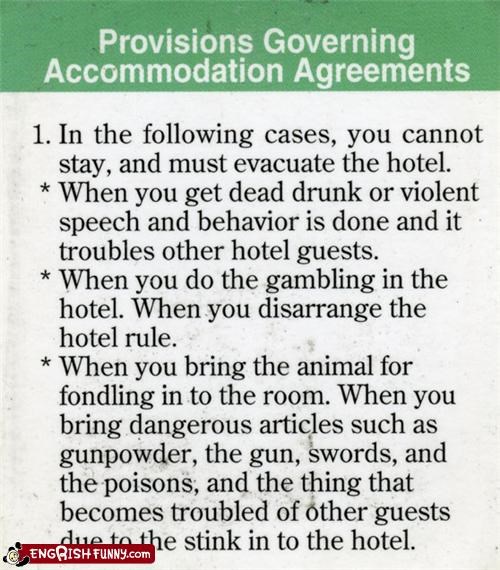 Hotel Rules