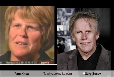 Pam Knox Totally Looks Like Gary Busey