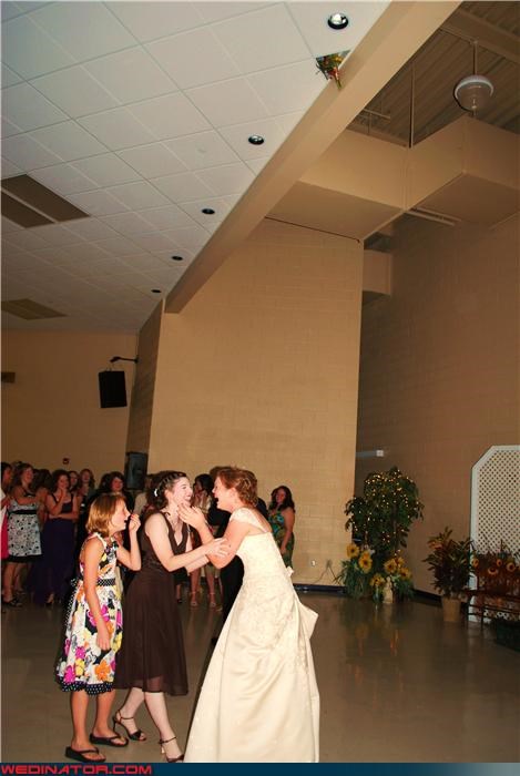 Look at the Ceiling: Epic Bouquet Toss Win!!!