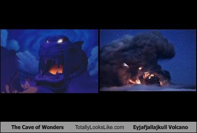 The Cave of Wonders Totally Looks Like Eyjafjallajökull Volcano