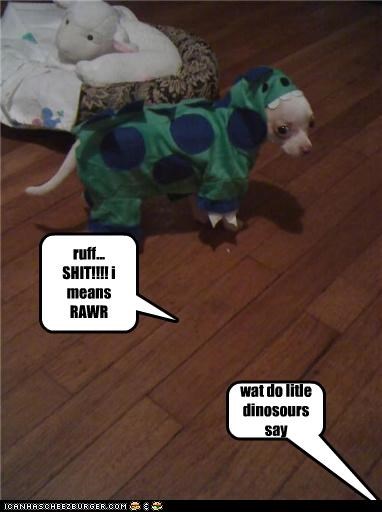 wat do litle dinosours say
