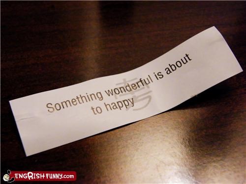 Fortune Cookie Friday - That's A Really Happy Fortune