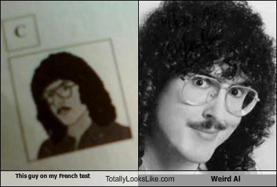 This guy on my French test Totally Looks Like Weird Al