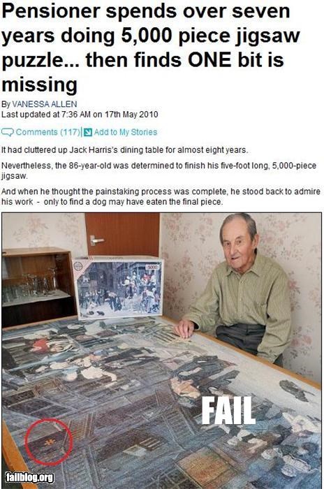 Jigsaw Puzzle Fail