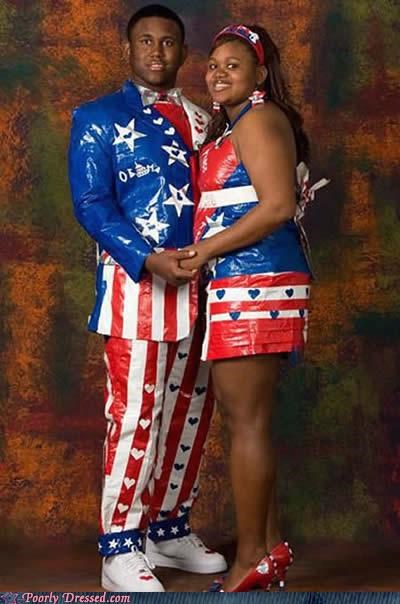 Duct Tape + Extreme Patriotism = Best Prom Ever