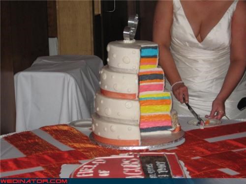 Sheer Awesomeness: Multicolored Wedding Cake