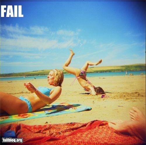 Beach Flip Fail