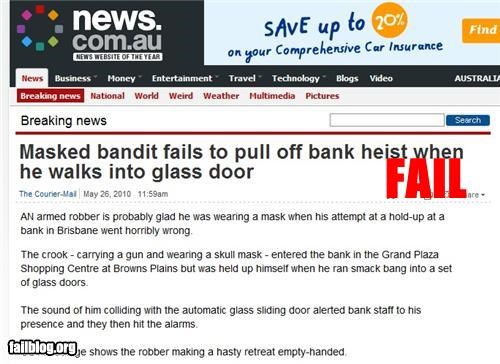 Bank Robbery Fail