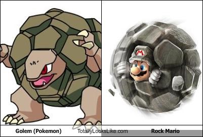 Golem (Pokemon) Totally Looks Like Rock Mario