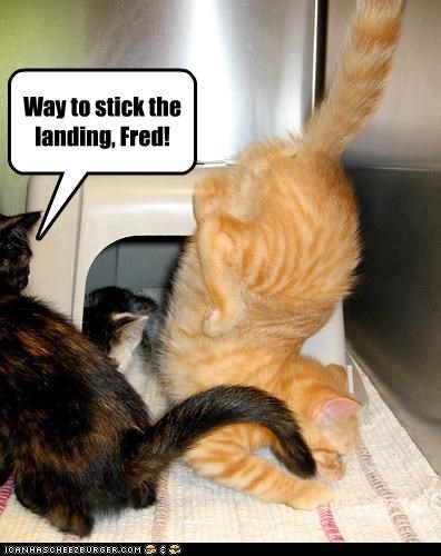 Way to stick the landing, Fred!