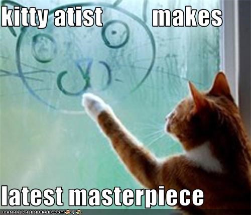 kitty atist          makes  latest masterpiece