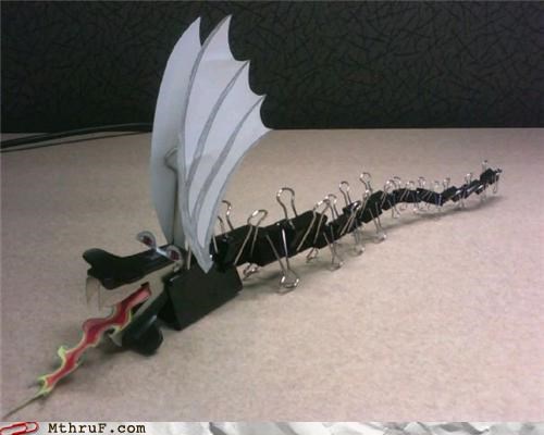 Binder Clip Dragon