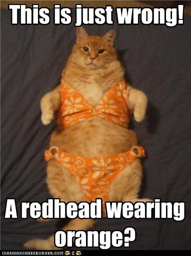 The choice of a two piece is a little questionable too.